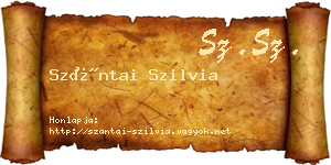 Szántai Szilvia névjegykártya